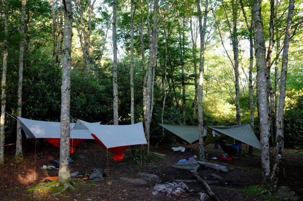 One of our hammock camps